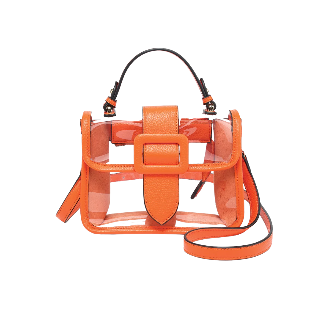 TONI CLEAR STADIUM BAG ORANGE