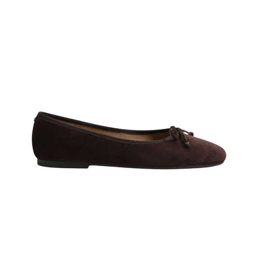 ALIE BALLET FLAT CAFE NOIR SUEDE