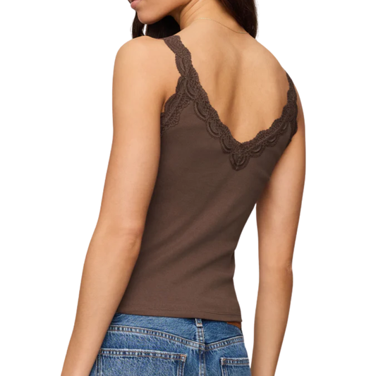 EVE LACE TANK COCOA LATTE