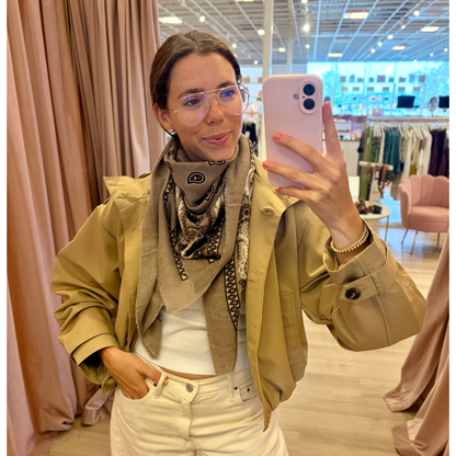 JULIETTE BANDANA SCARF TAUPE