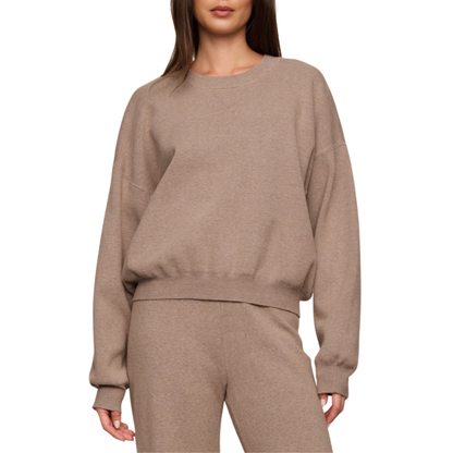 TAKE IT EASY SWEATER HEATHER ASH