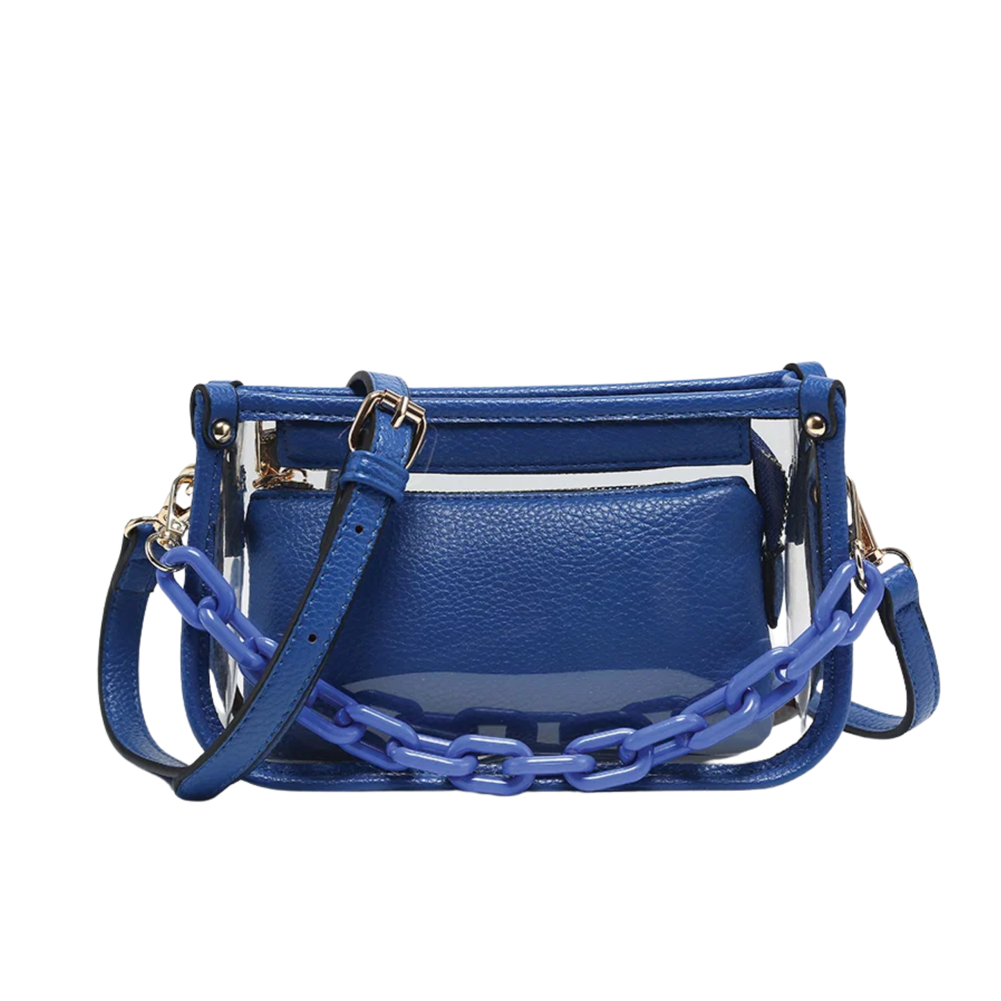 JESSICA STADIUM CHAIN STRAP BAG ROYAL