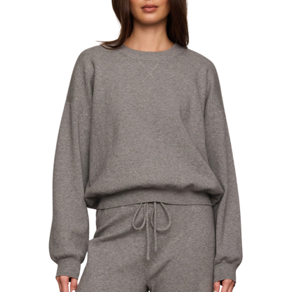 TAKE IT EASY SWEATER CLASSIC HEATHER GREY