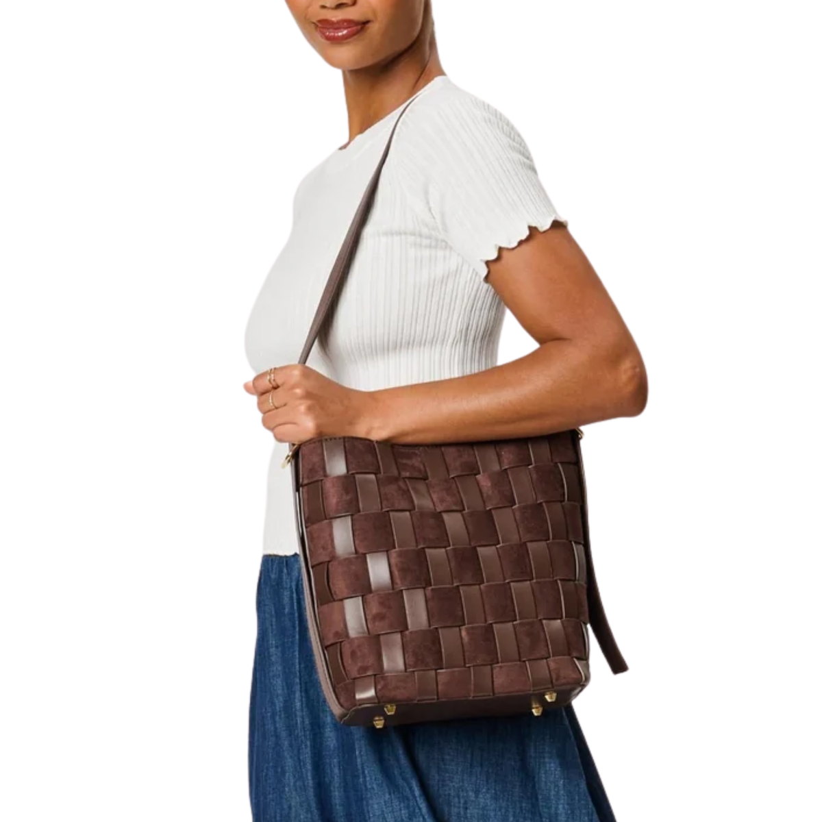 NAOMI BUCKET BAG CHOCOLATE