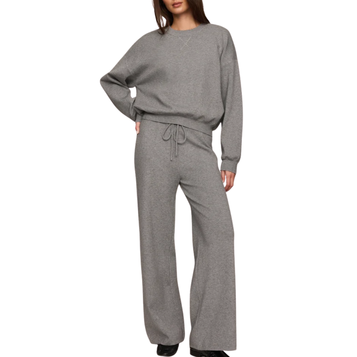 TAKE IT EASY SWEATER CLASSIC HEATHER GREY