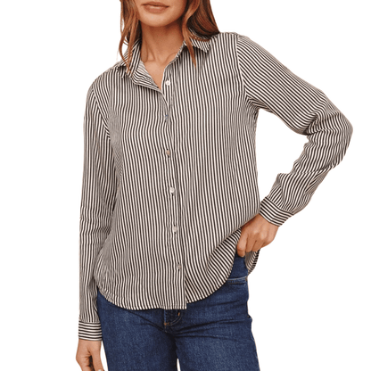 BUTTON DOWN SHIRT VINTAGE PINSTRIPE