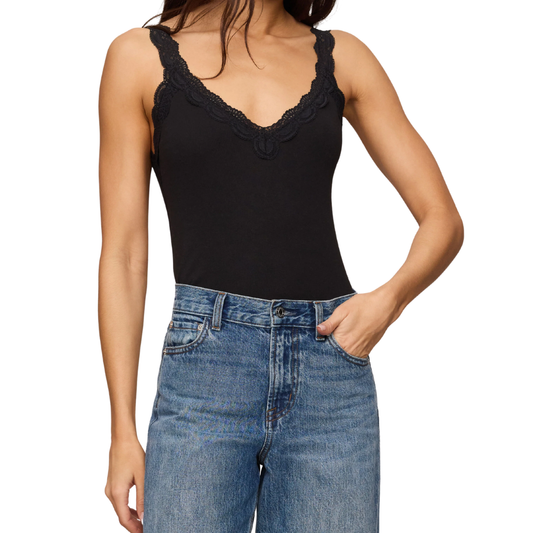 EVE LACE TANK BLACK