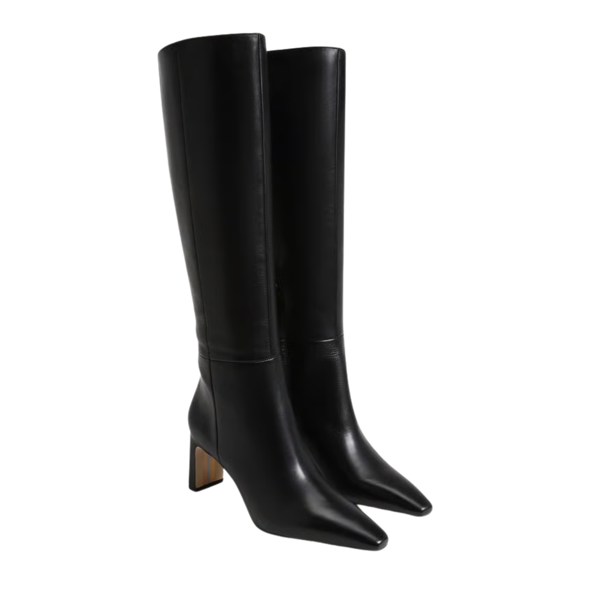 SYLVIA KNEE HIGH BOOT BLACK LEATHER