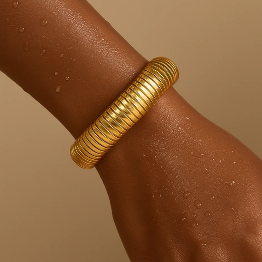 SANDRA COIL BANGLE BRACELET