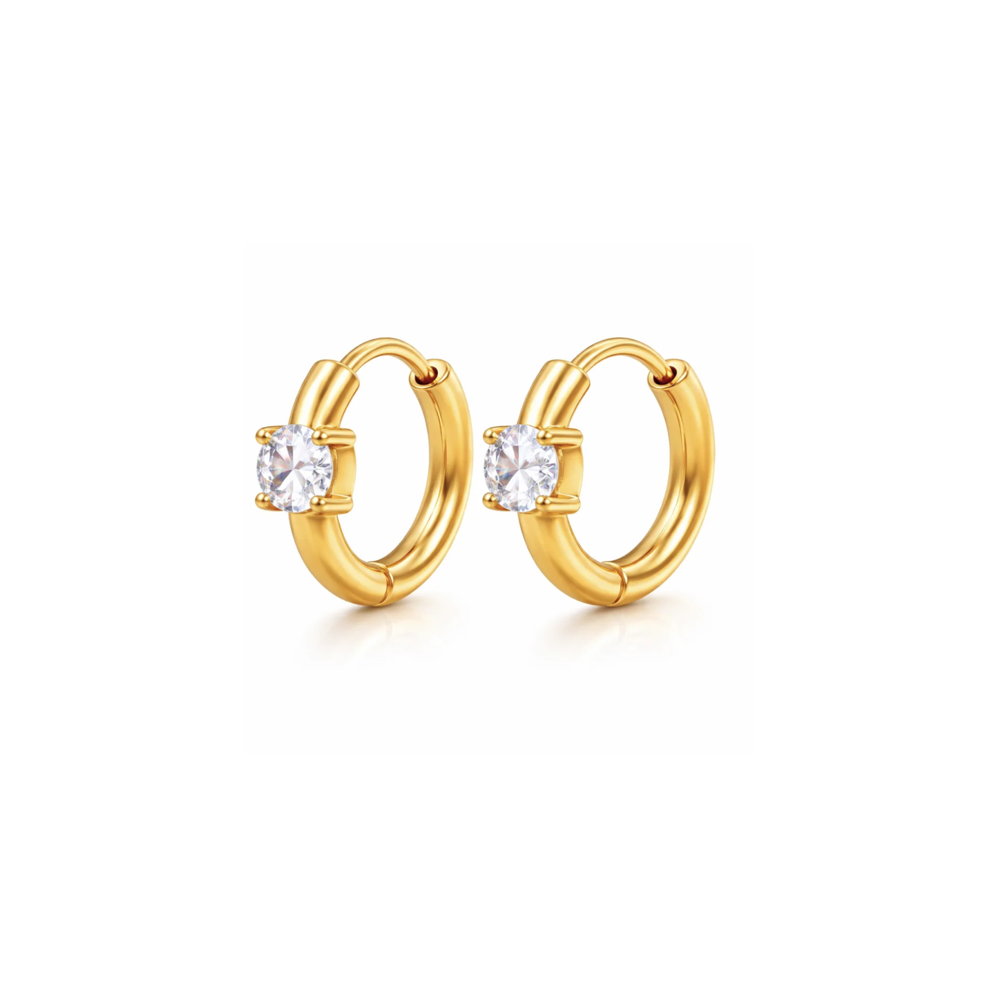 YAEL SOLITAIRE HUGGIE HOOP