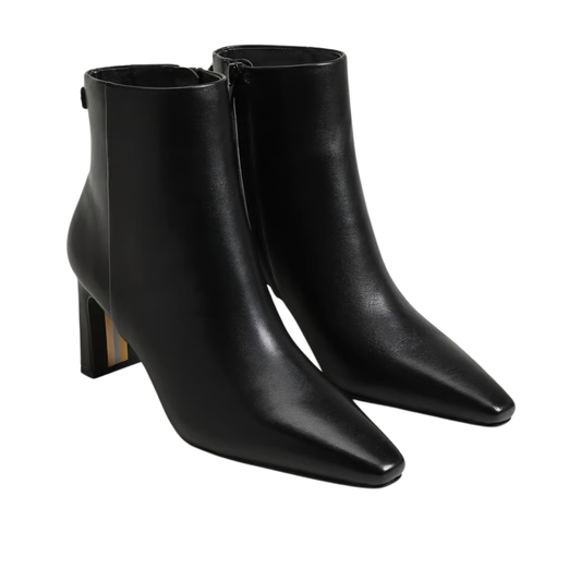 SAIGE BOOTIE BLACK LEATHER