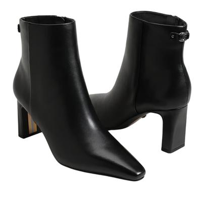 SAIGE BOOTIE BLACK LEATHER