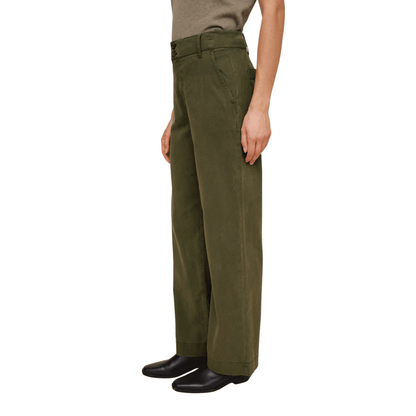 SYDNEY WIDE LEG PANT OLIVE NIGHT