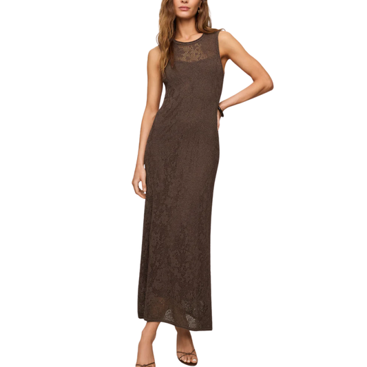 CLAREMONT MIDI DRESS COCOA LATTE
