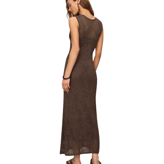 CLAREMONT MIDI DRESS COCOA LATTE