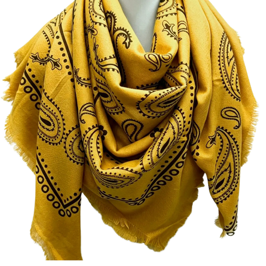 CHLOE BANDANA SCARF YELLOW