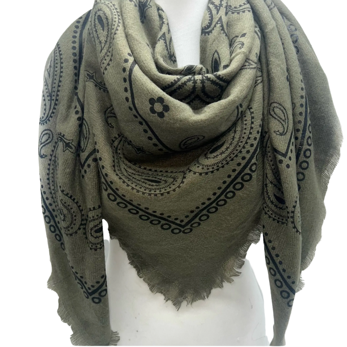 CHLOE BANDANA SCARF KHAKI