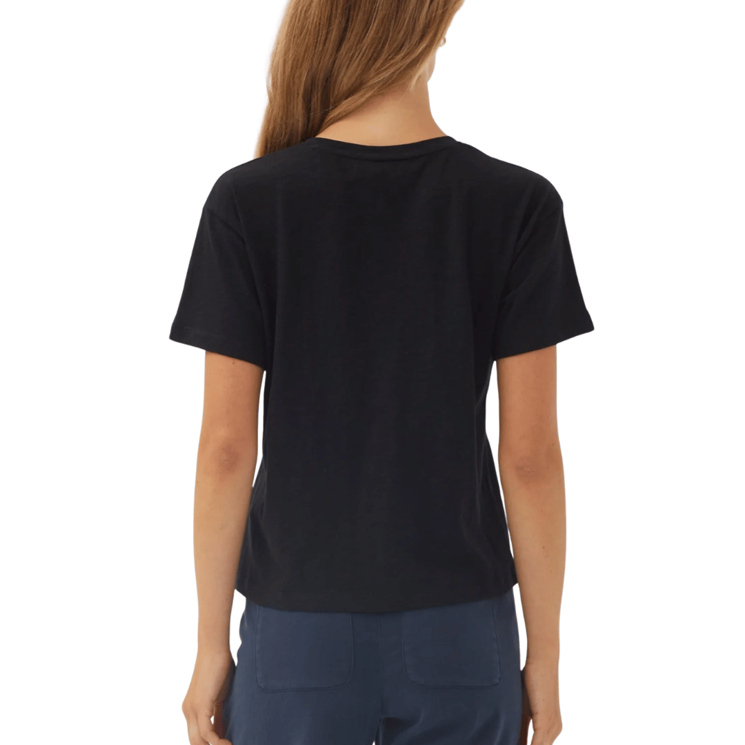 RELAXED CREW NECK TEE BLACK