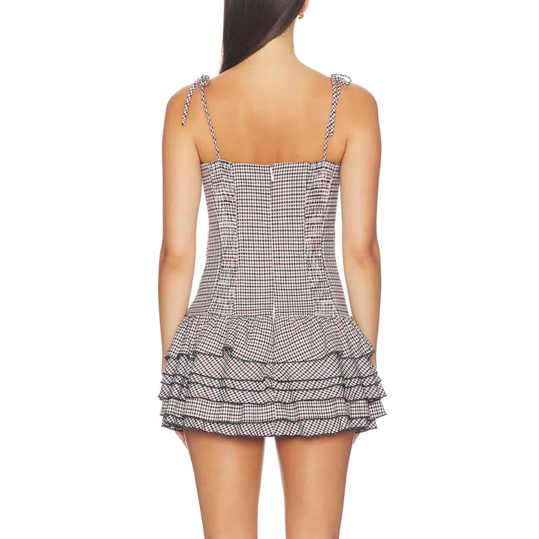 LAURALINE ROMPER WHITE MULTI