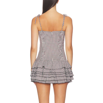 LAURALINE ROMPER WHITE MULTI